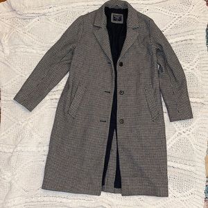 Abercrombie Houndstooth Dad Coat